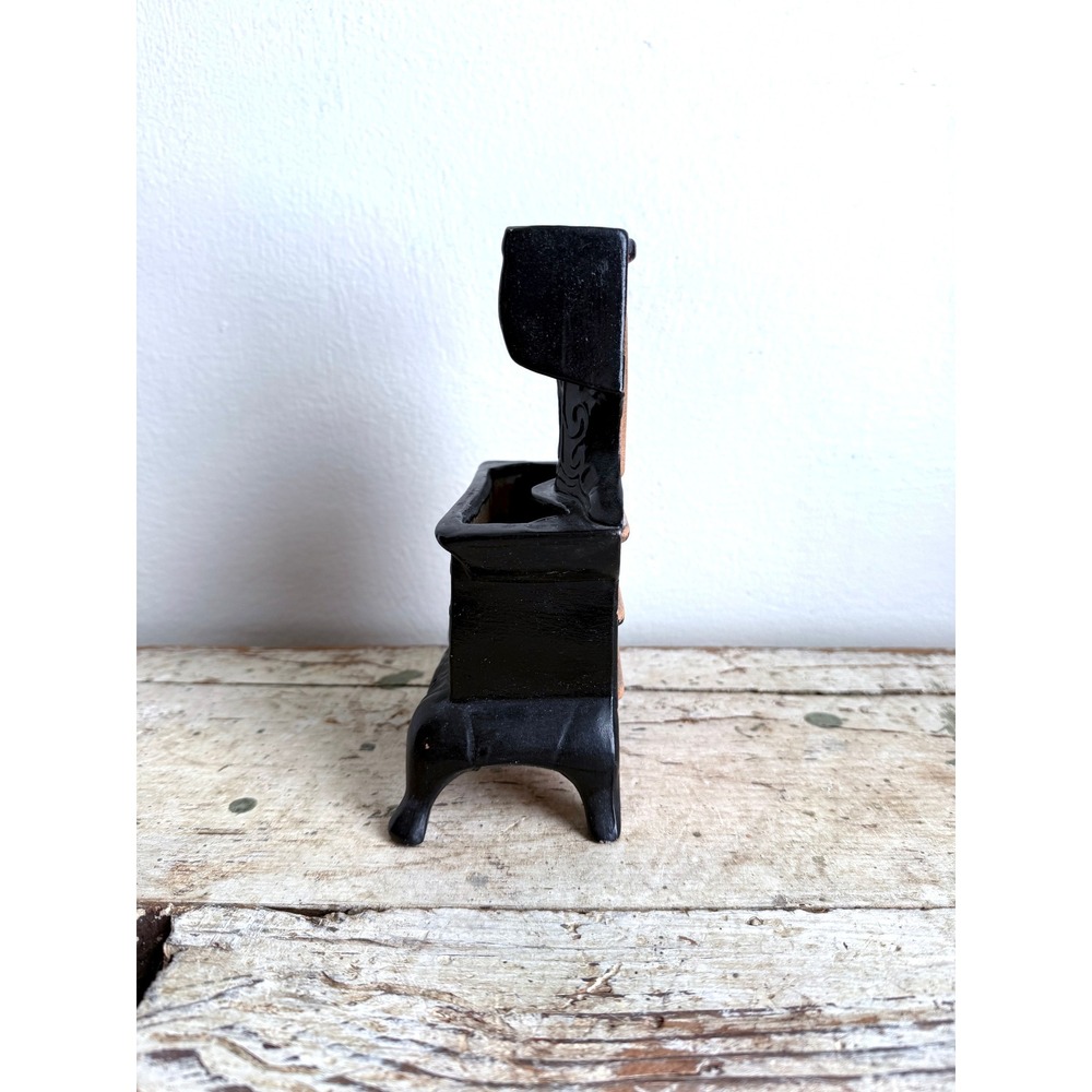 Vintage Miniature Cook Stove Ceramic Planter 1960s Match Holder Dollhouse - Picture 3 of 10